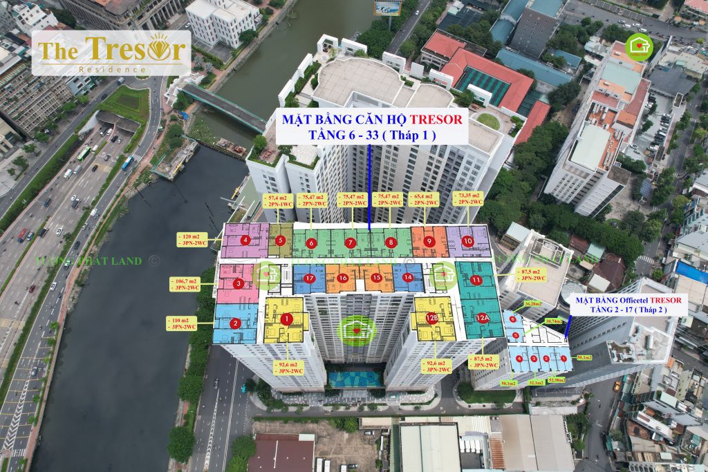 Mặt bằng căn hộ Tresor Quận 4