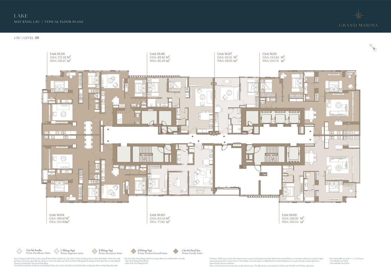 Mặt bằng layout căn hộ Grand Marina Quận 1 72 Lầu 36 tòa Lake. Mặt bằng Layout căn hộ Grand Marina