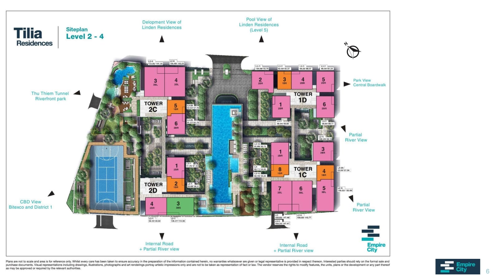 Mat bang tilia empire city 06