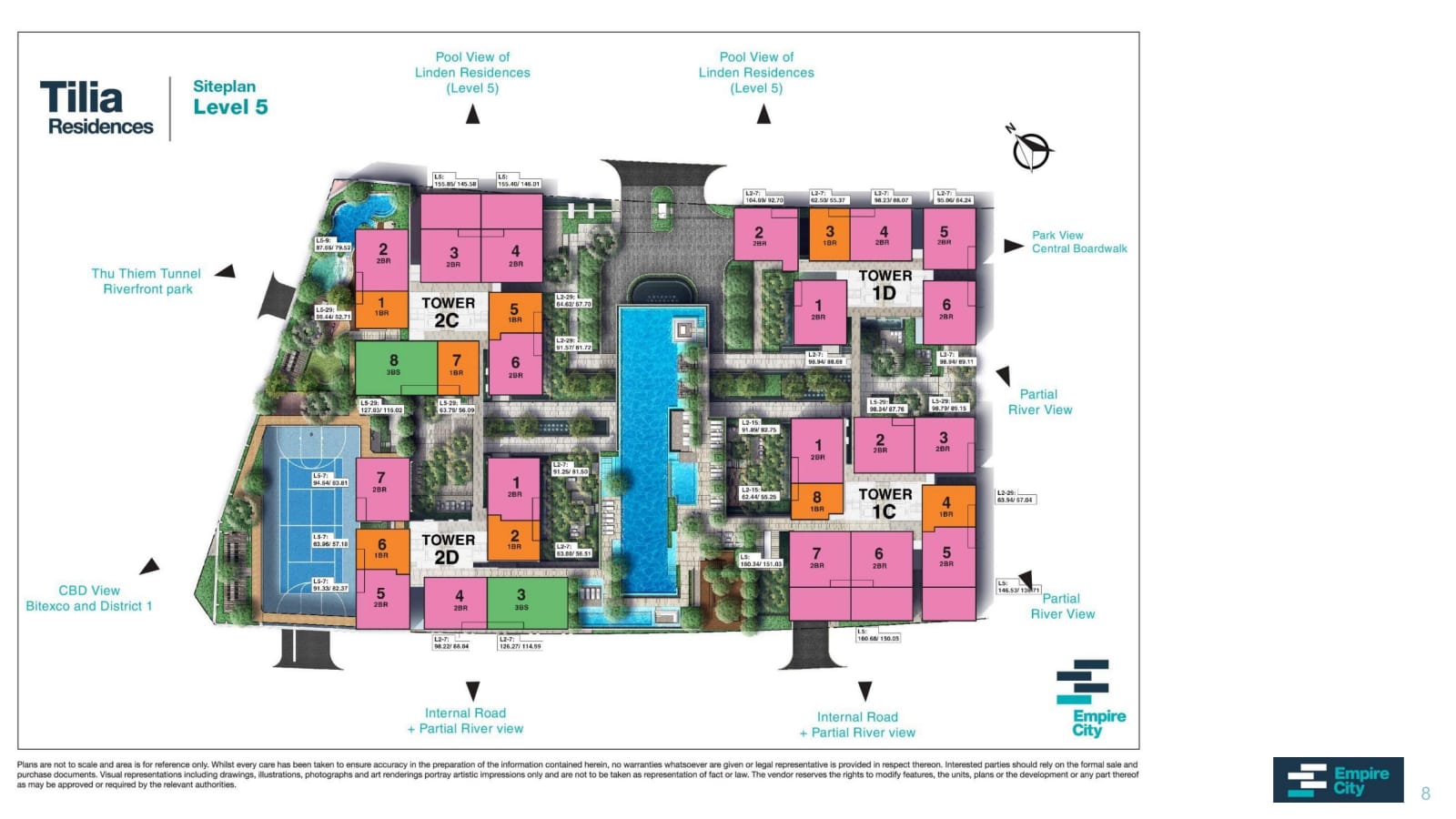 Mat bang tilia empire city 08