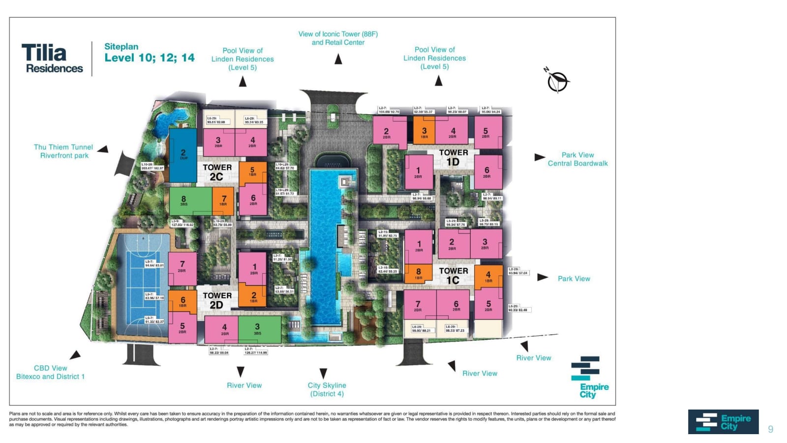 Mat bang tilia empire city 09