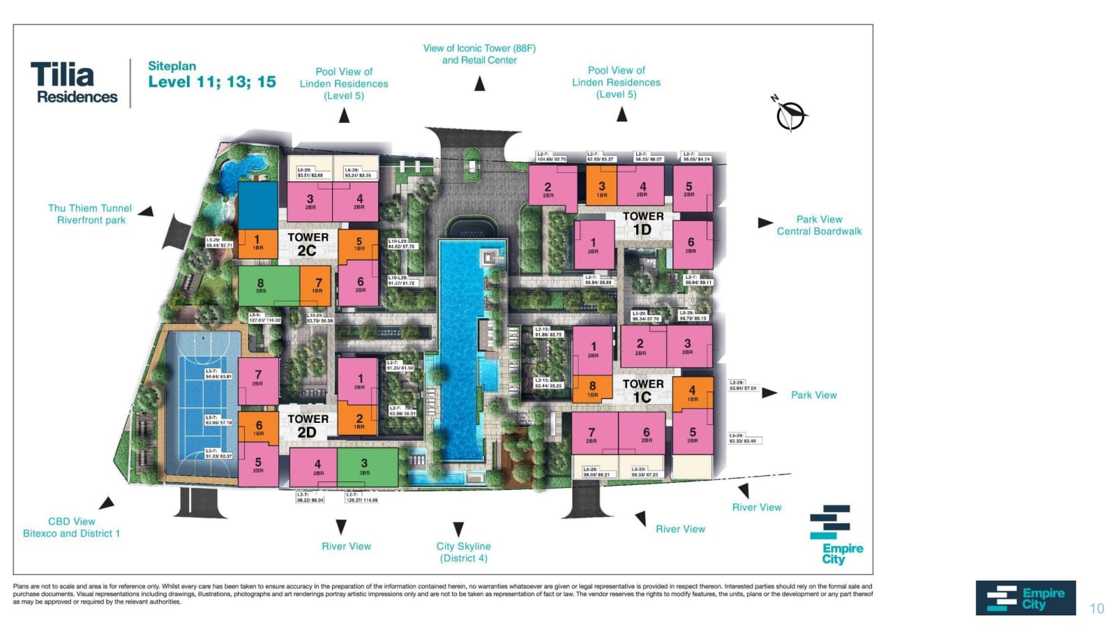 Mat bang tilia empire city 10