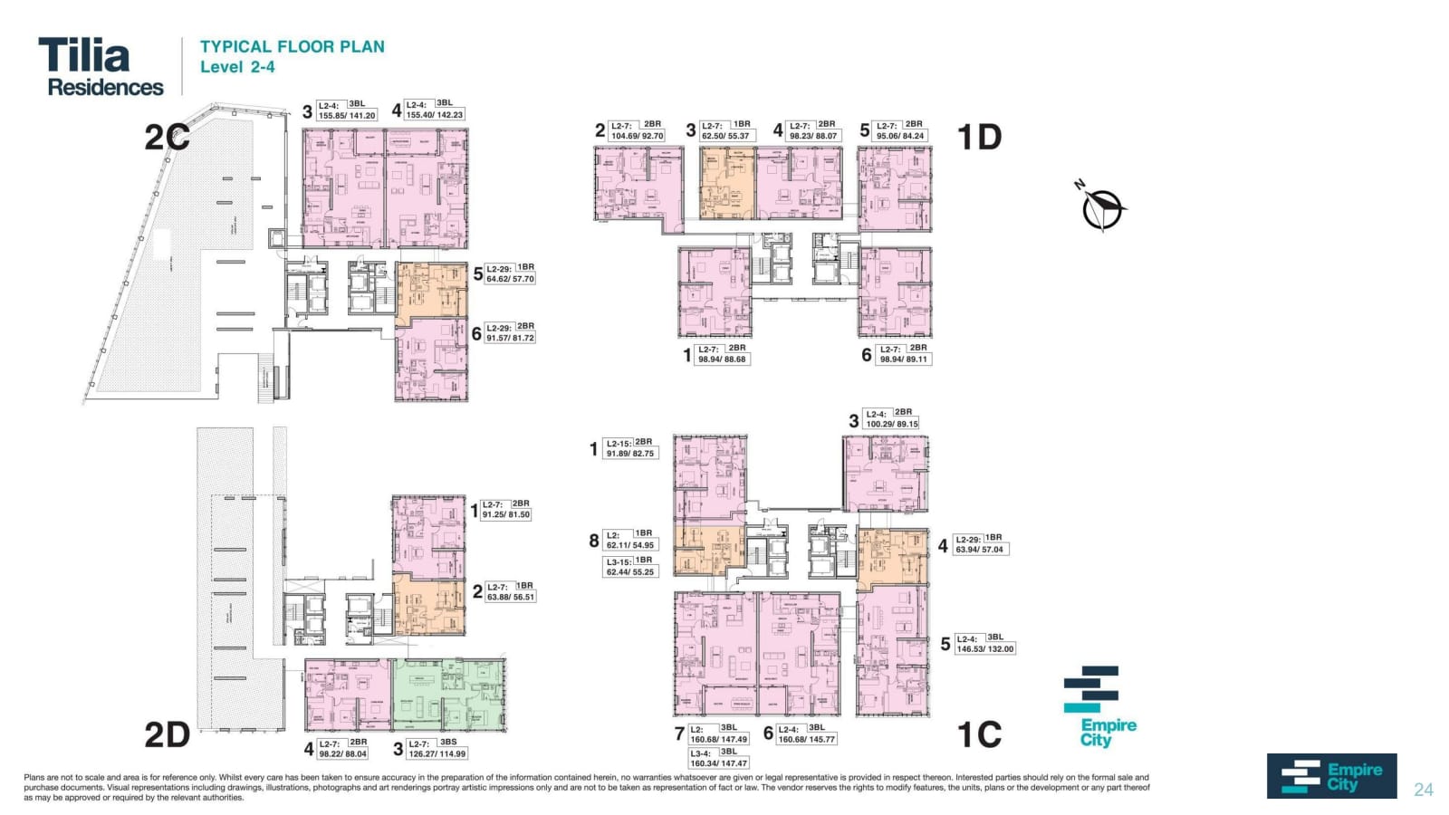 Mat bang tilia empire city 24