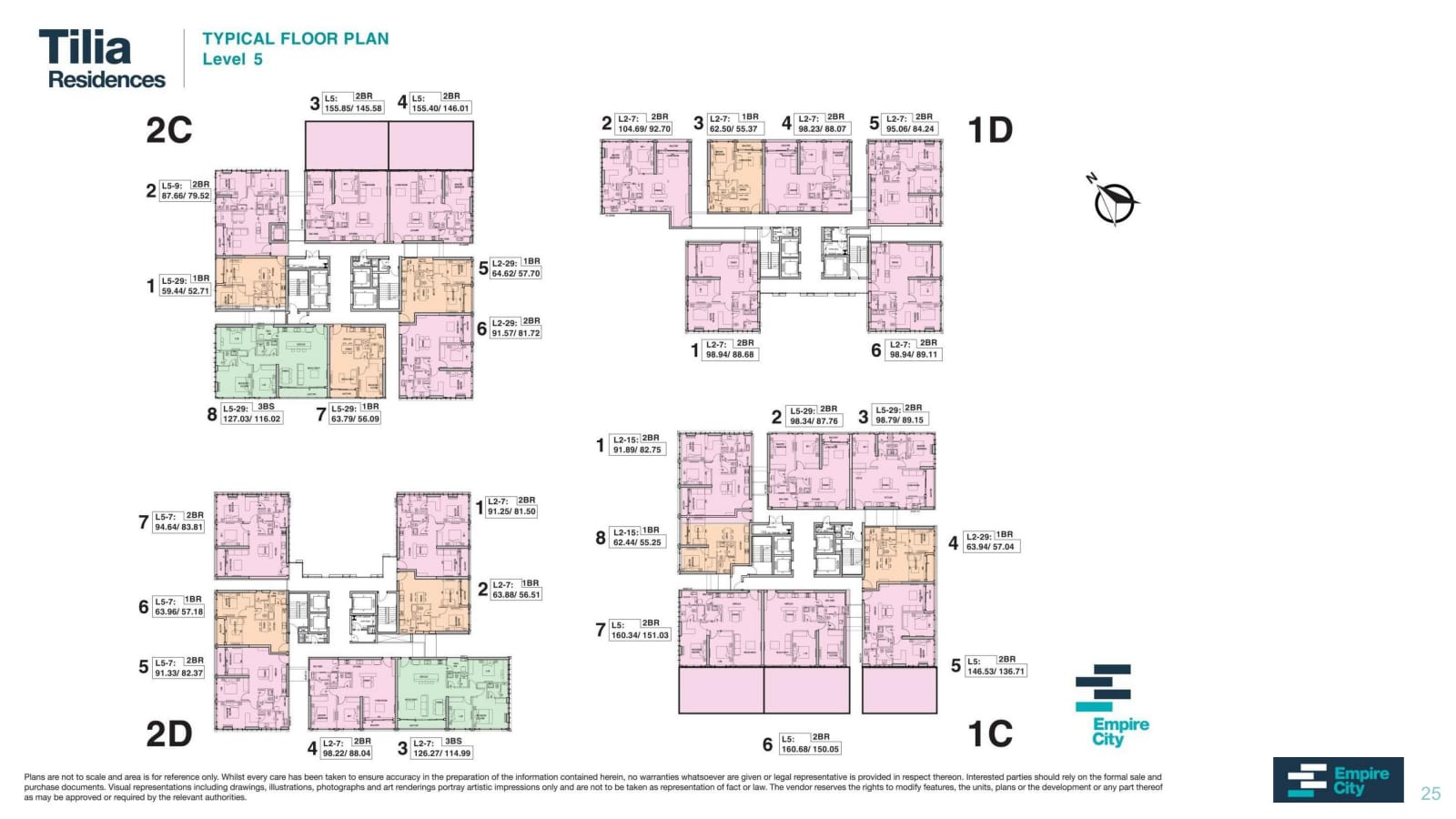 Mat bang tilia empire city 25