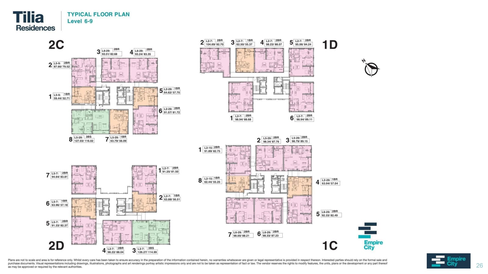 Mat bang tilia empire city 26