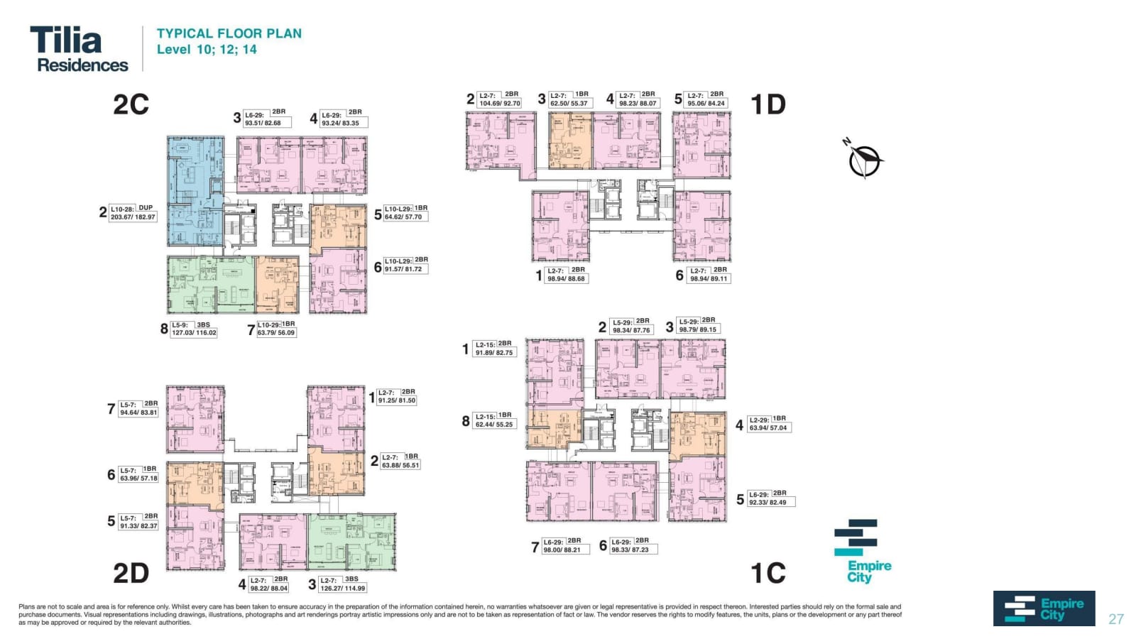 Mat bang tilia empire city 27