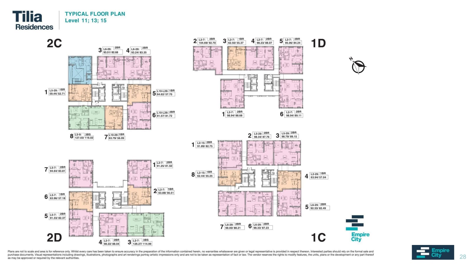 Mat bang tilia empire city 28