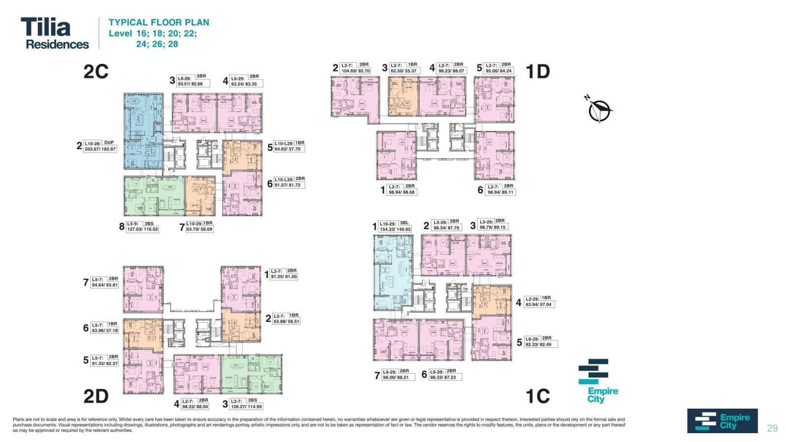 Mat bang tilia empire city 29