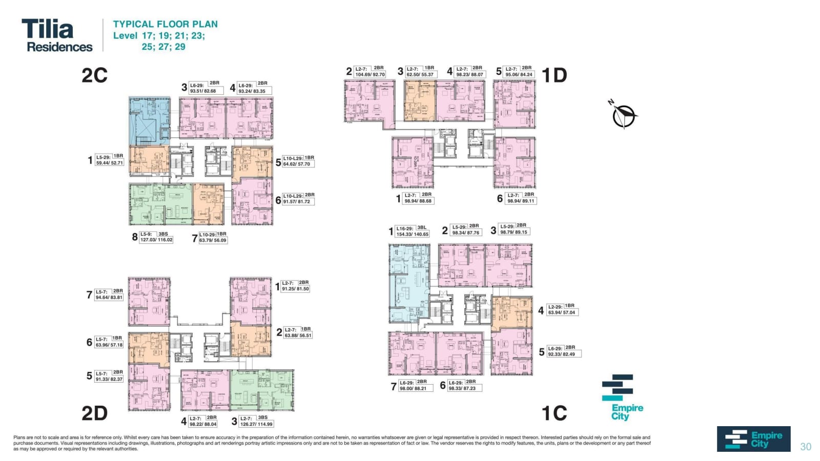 Mat bang tilia empire city 30