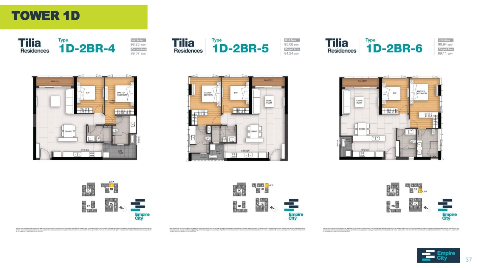 Mat bang tilia empire city 37