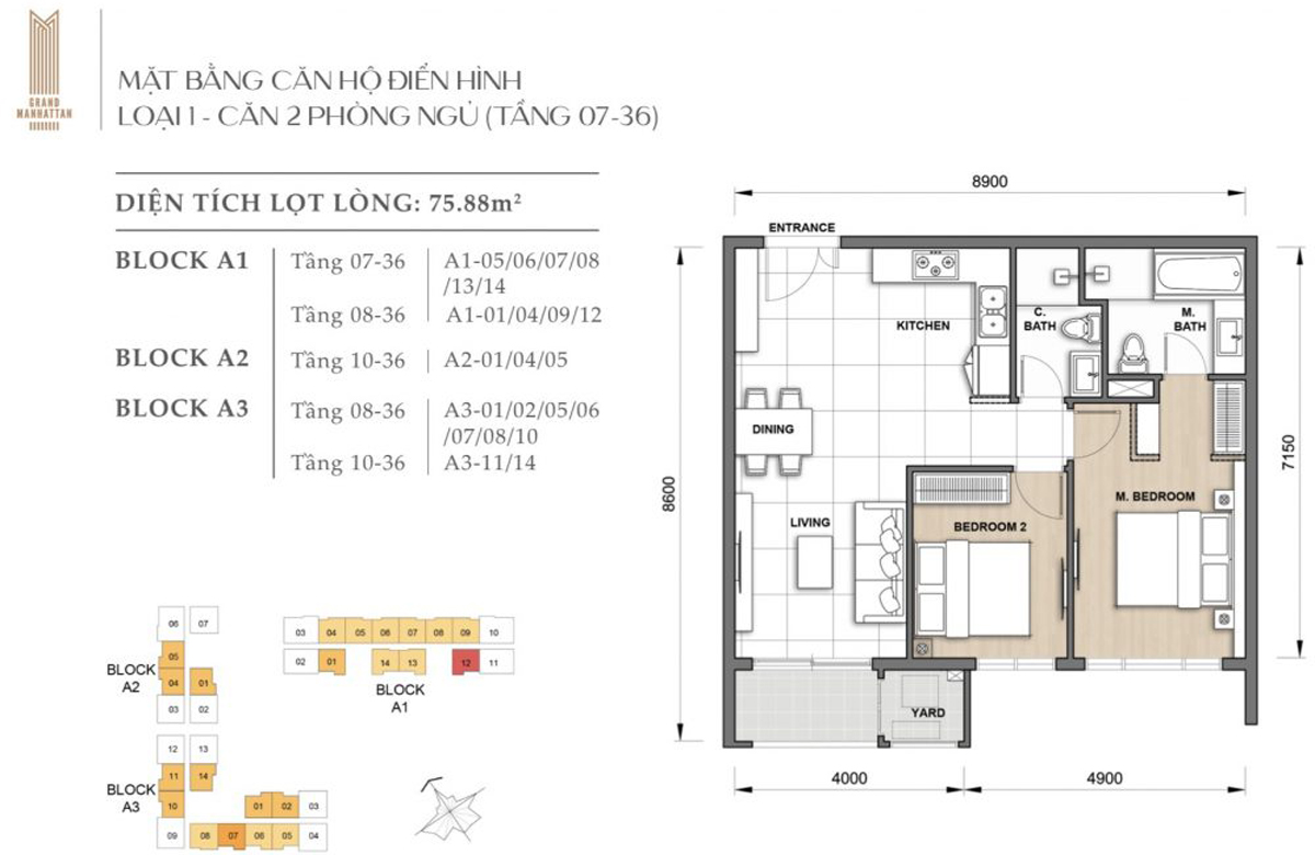 Layout grand manhattan block a3