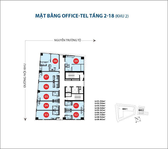 Mặt bằng layout căn hộ officetel saigon royal residence (tháp 2)