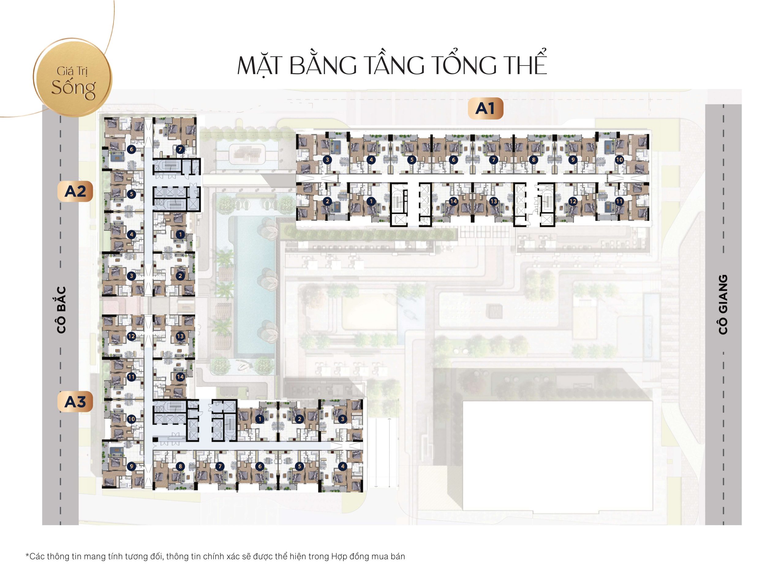 Mặt bằng layout căn hộ grand manhattan tổng thể