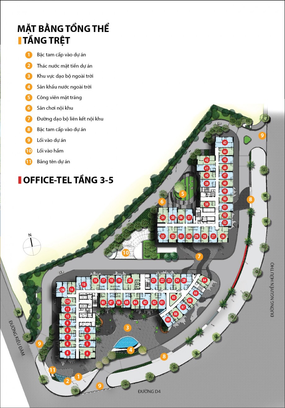 Mặt bằng layout sunrise cityview tổng thể