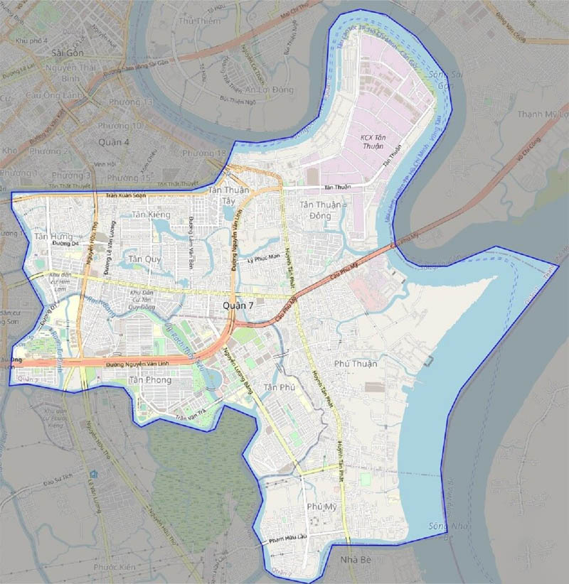 Quận 7 có bao nhiêu phường? Được thành lập khi nào? 10 5 he thong giao thong quan 7 phat trien hien dai dong bo
