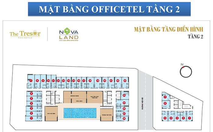 Mặt bằng layout căn hộ Tresor Quận 4