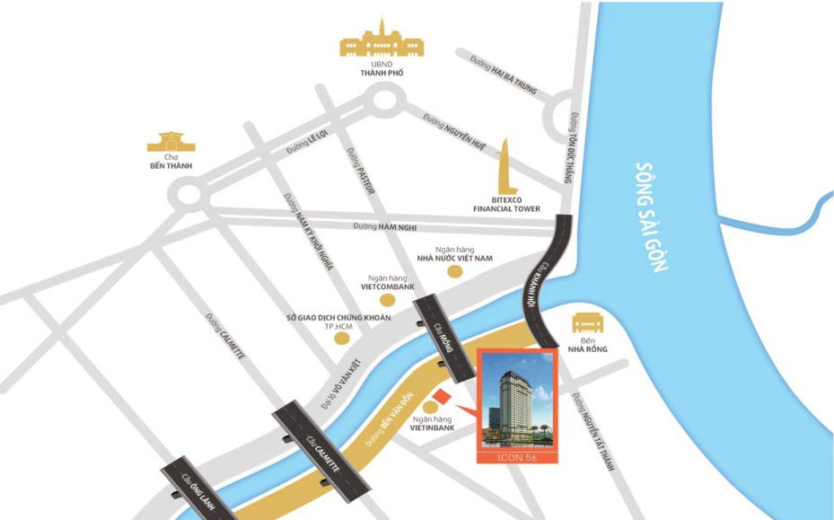 Mặt bằng Căn hộ Icon 56