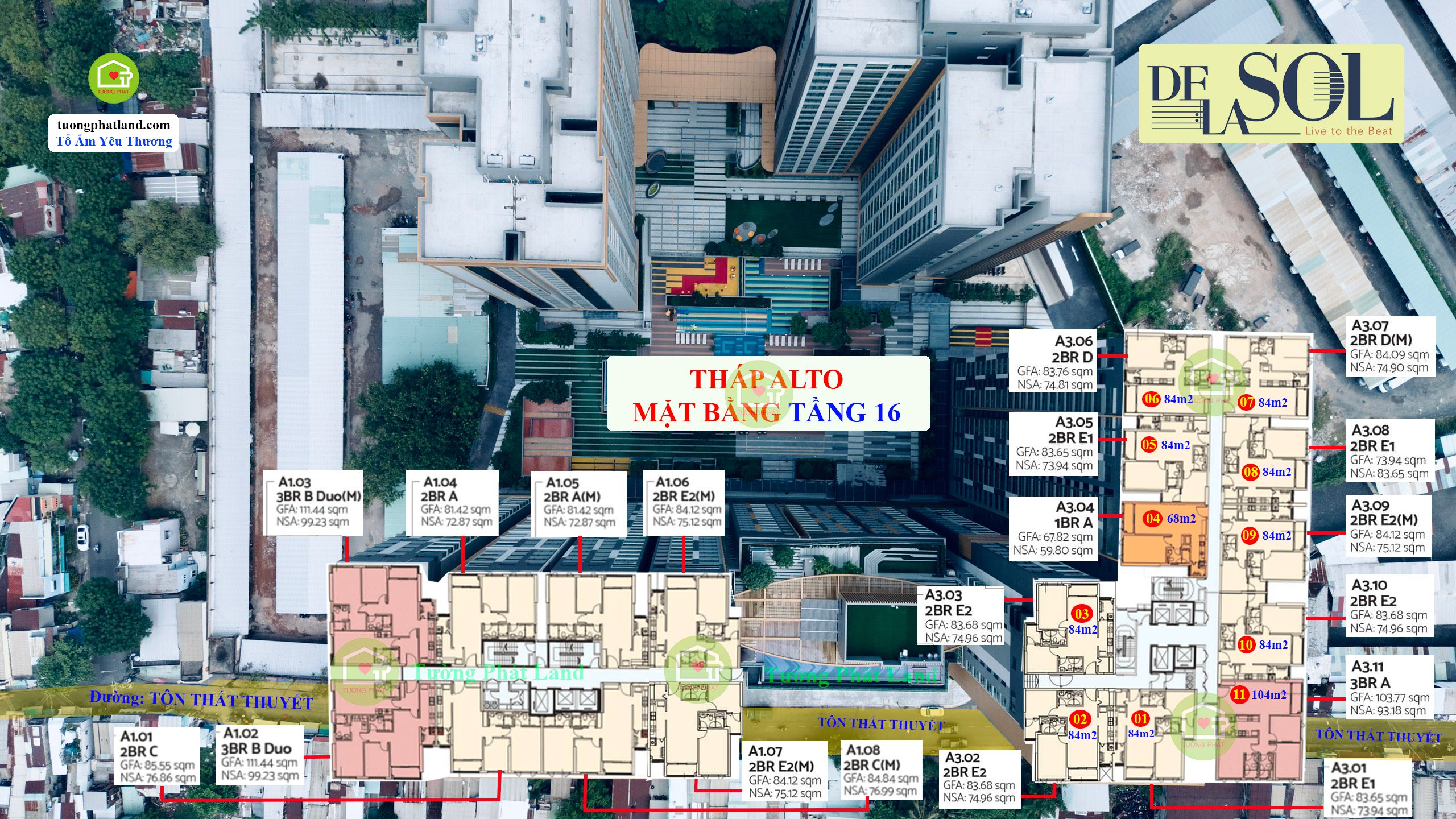 MẶT BẰNG LAYOUT CĂN HỘ DELASOL