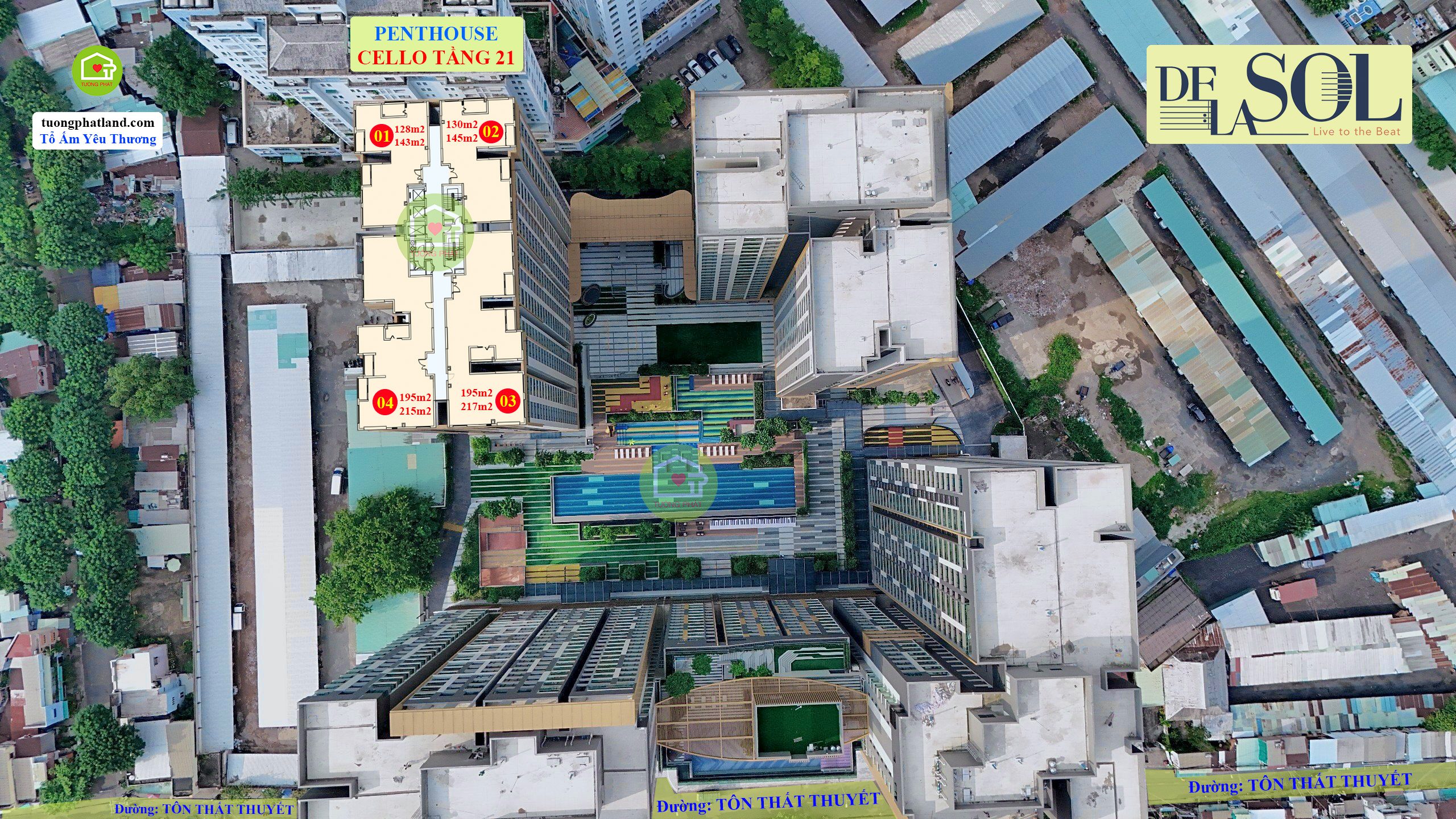 MAT BANG LAYOUT CAN HO DELASOL Thap Cello PENTHOUSE TANG 21