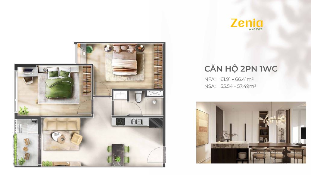 CHUNG CƯ LAPURA BÌNH DƯƠNG - CHỐN AN CƯ HIỆN ĐẠI CHO THẾ HỆ MỚI 45 Căn hộ 02PN+1WC