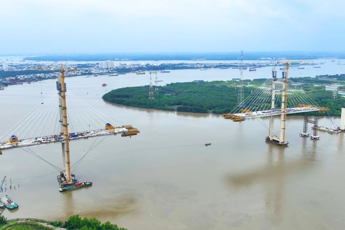 Cầu Bình Khánh dự kiến hoàn thành vào 9/2025 6 Cầu Bình Khánh đã hoàn thành hơn 90%