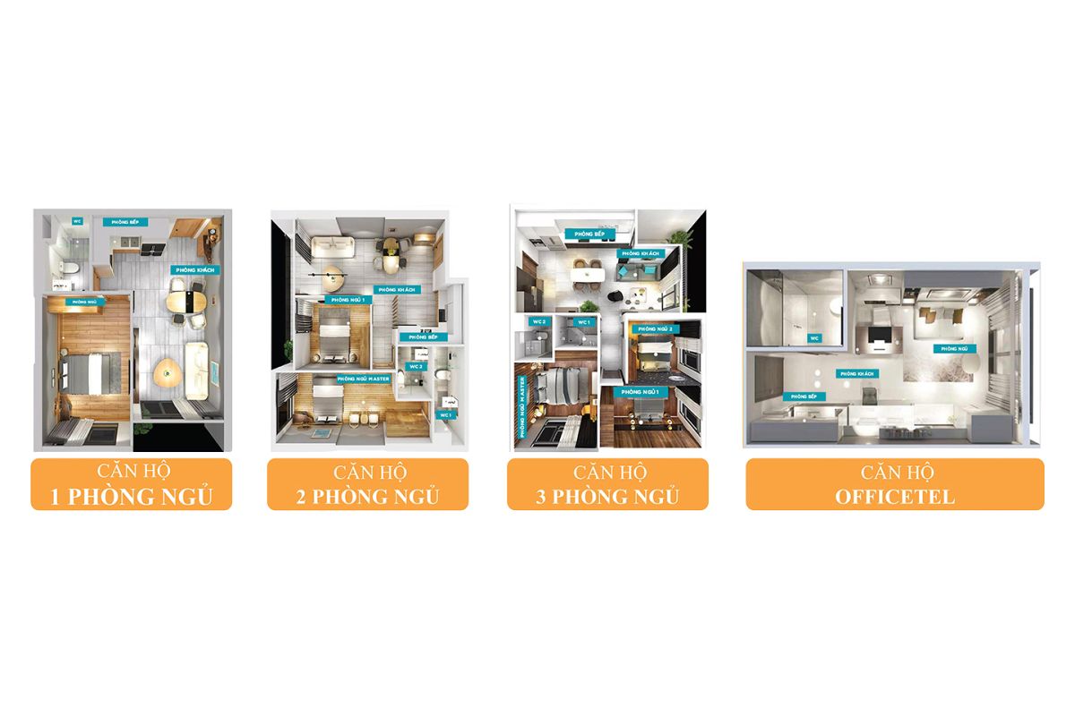 Thiết kế các loại hình sản phẩm căn hộ