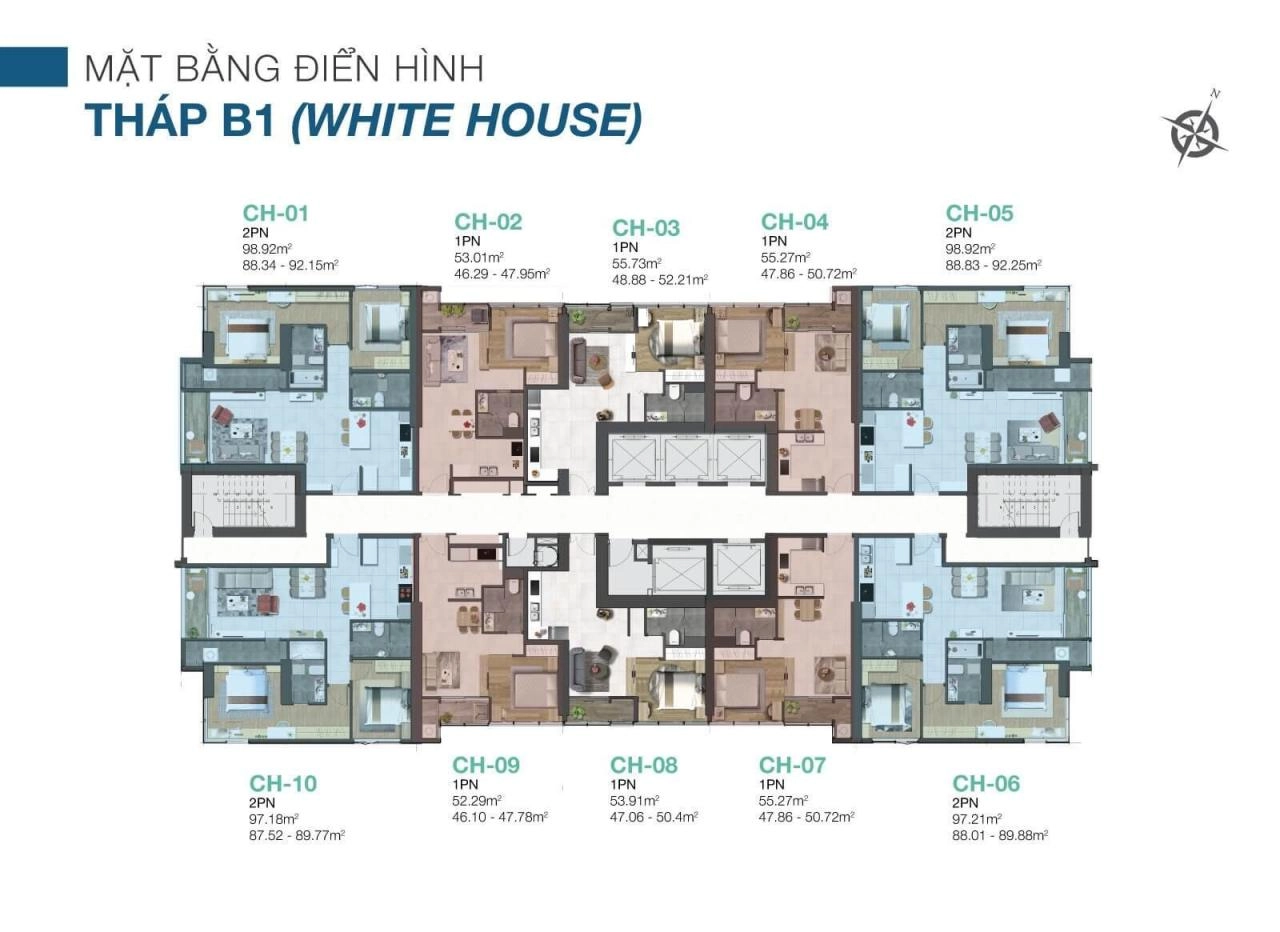 Mặt bằng căn hộ White House