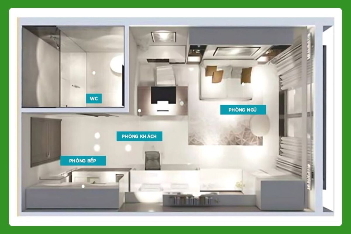 Mặt bằng layout căn hộ Lavida Plus Quận 7 32 Mặt bằng layout căn hộ Officetel