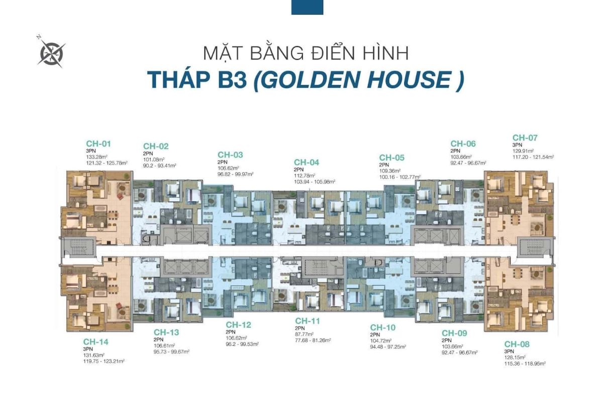 SUNWAH PEARL - Cập nhật giá bán giá thuê 07/2025 14 Mặt bằng tháp B3
