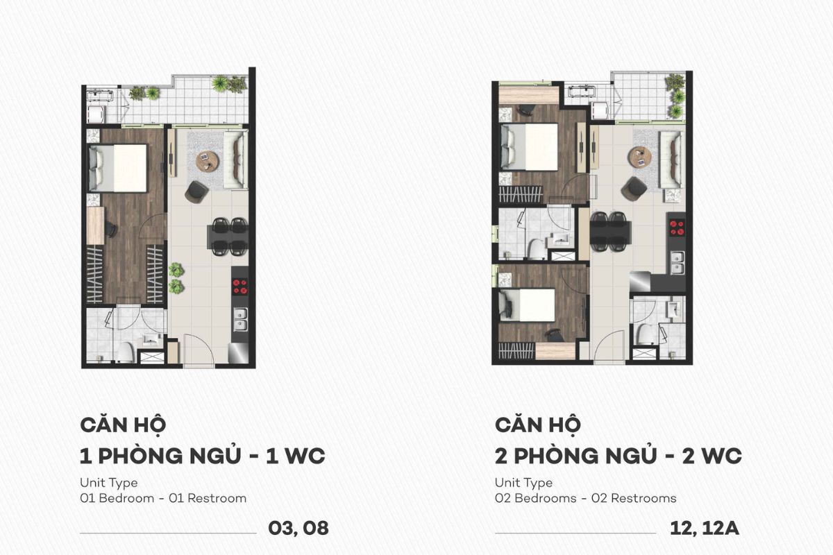 Thiết kế mặt bằng căn hộ