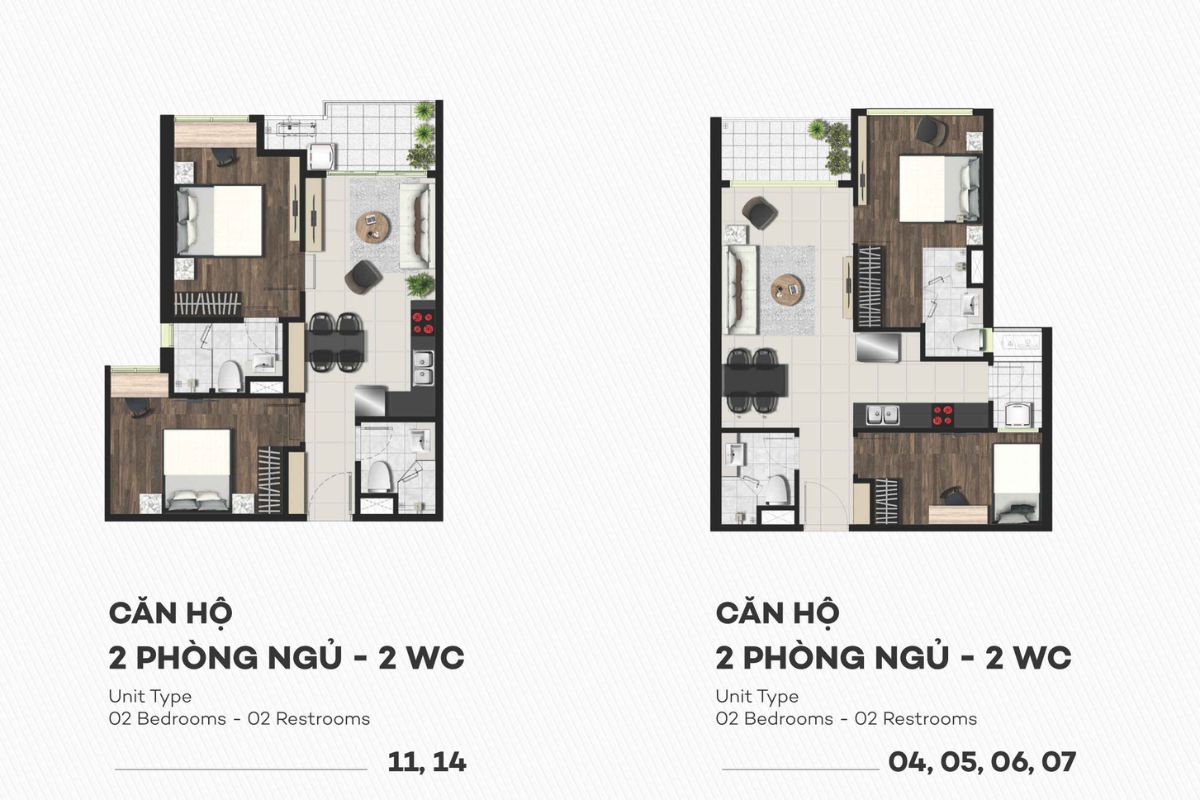 Thiết kế mặt bằng căn hộ