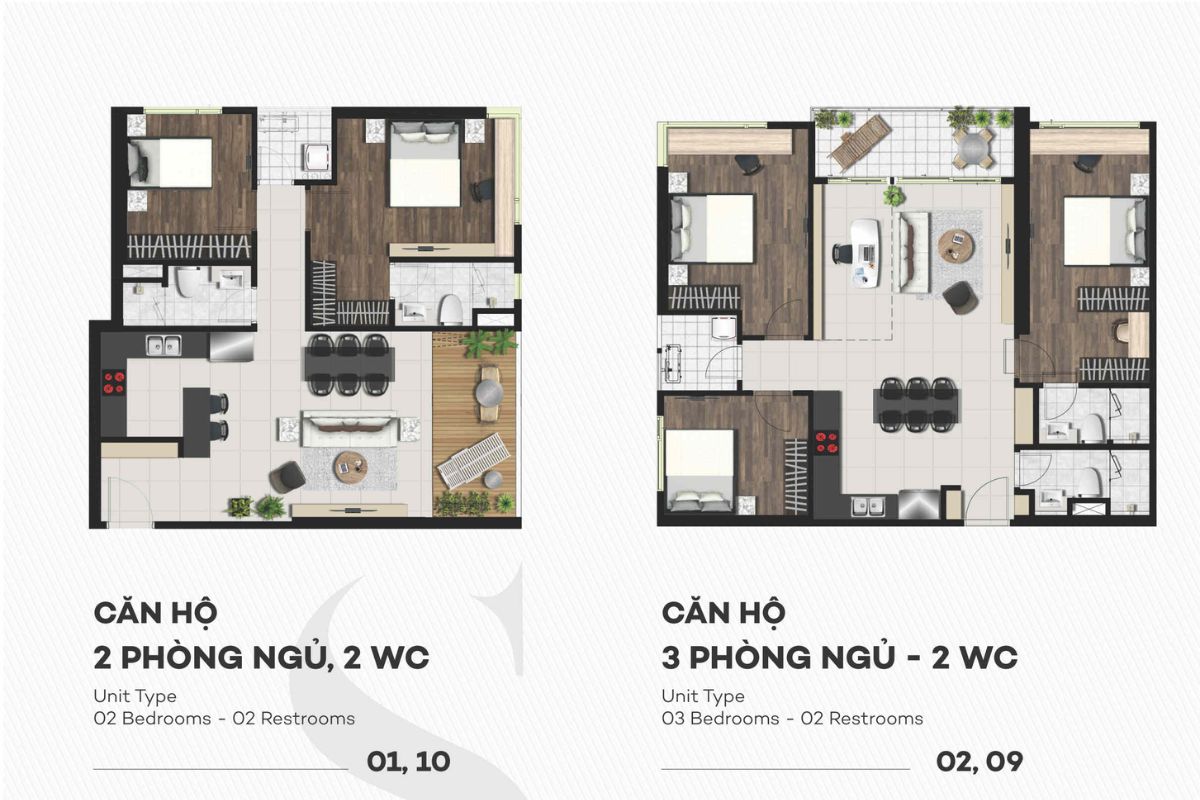Thiết kế mặt bằng căn hộ