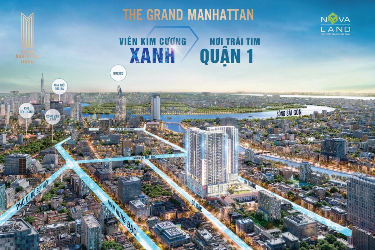 Tiến độ chung cư The Grand Manhattan - Khi nào bàn giao 12 Vị trí của chung cư