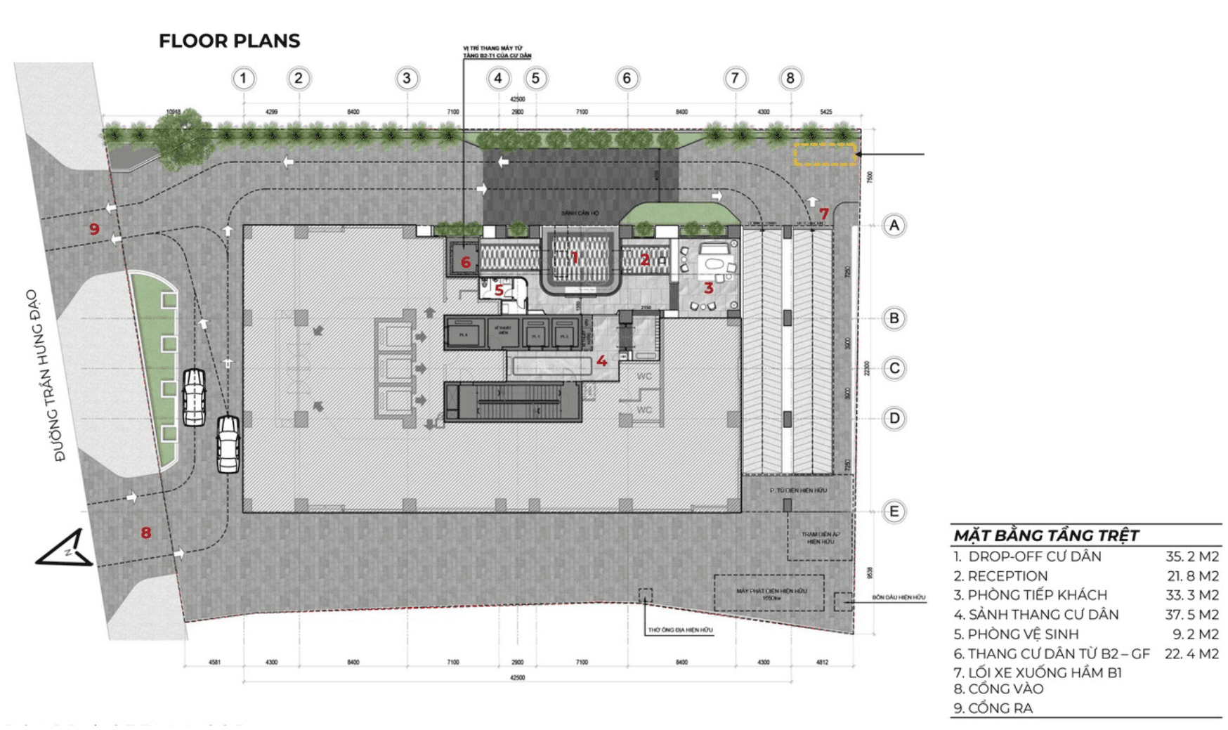 MẶT BẰNG LAYOUT CĂN HỘ KIỀU BY KITA QUẬN 5 36 Mặt bằng tầng trệt