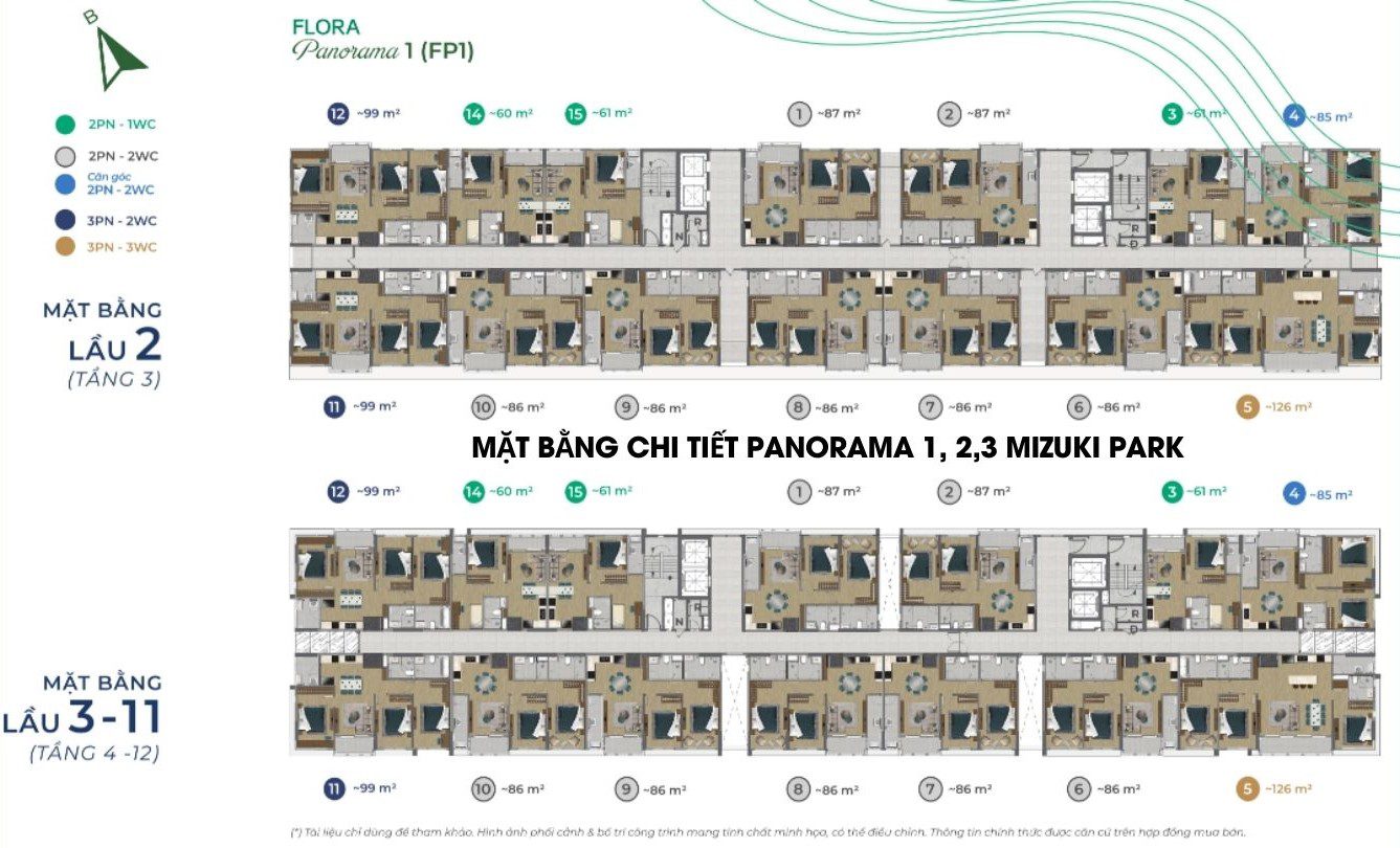NHỮNG THÔNG TIN CẦN BIẾT VỀ DỰ ÁN MIZUKI PARK BÌNH CHÁNH 39 Mặt bằng Flora Panorama dự án căn hộ chung cư Mizuki Park Bình Chánh