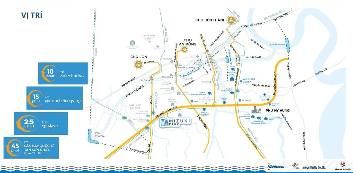 NHỮNG THÔNG TIN CẦN BIẾT VỀ DỰ ÁN MIZUKI PARK BÌNH CHÁNH 32 Mizuki Park tọa lạc ngay trên đại lộ Nguyễn Văn Linh – trục xương sống của khu Nam Sài Gòn