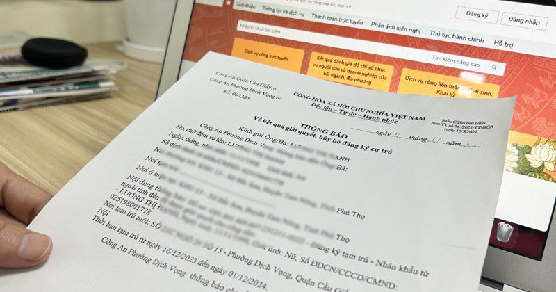 HƯỚNG DẪN CÁCH ĐĂNG KÝ TẠM TRÚ TẠM VẮNG TRÊN VNEID 38 Chủ nhà chưa xác nhận thông tin tạm trú