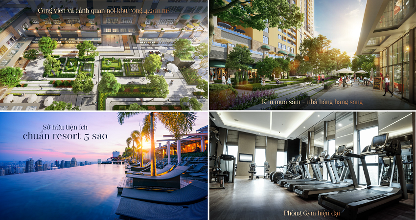 CHÍNH THỨC CẤT NÓC TÒA THÁP CUỐI THE GRAND MANHATTAN QUẬN 1 34 Tiện ích nội khu và tác động đến chất lượng sống