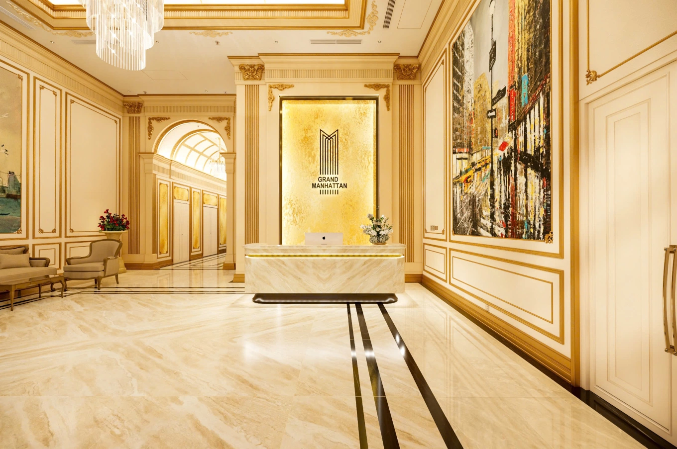 CHÍNH THỨC CẤT NÓC TÒA THÁP CUỐI THE GRAND MANHATTAN QUẬN 1 25 Tổng quan về dự án The Grand Manhattan Quận 1