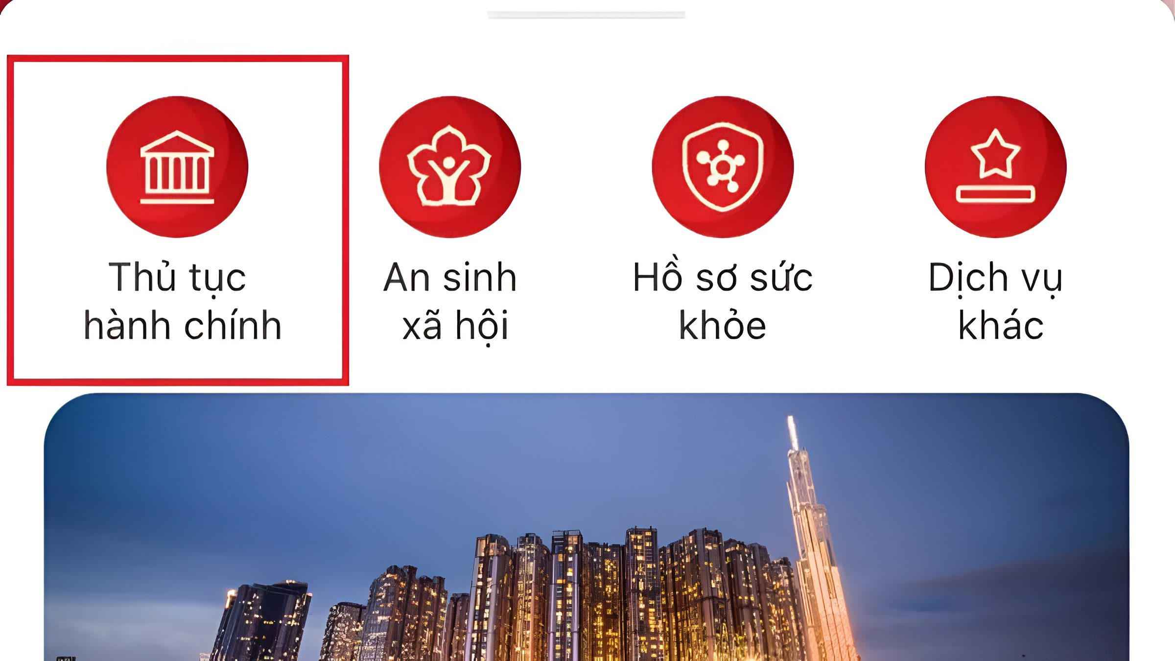 HƯỚNG DẪN CÁCH ĐĂNG KÝ TẠM TRÚ TẠM VẮNG TRÊN VNEID 29 Chọn mục “Thủ tục hành chính” - Tại màn hình chính, bạn chọn mục “Thủ tục hành chính”, sau đó chọn tiếp “Đăng ký tạm trú” trong nhóm thủ tục cư trú.