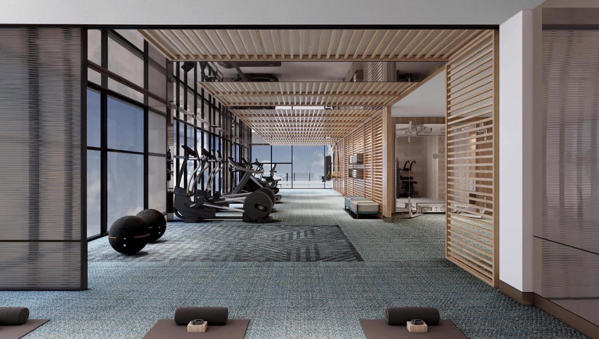 Bên cạnh đó, các khu vực chăm sóc sức khỏe như phòng gym, spa và yoga được đầu tư đúng chuẩn