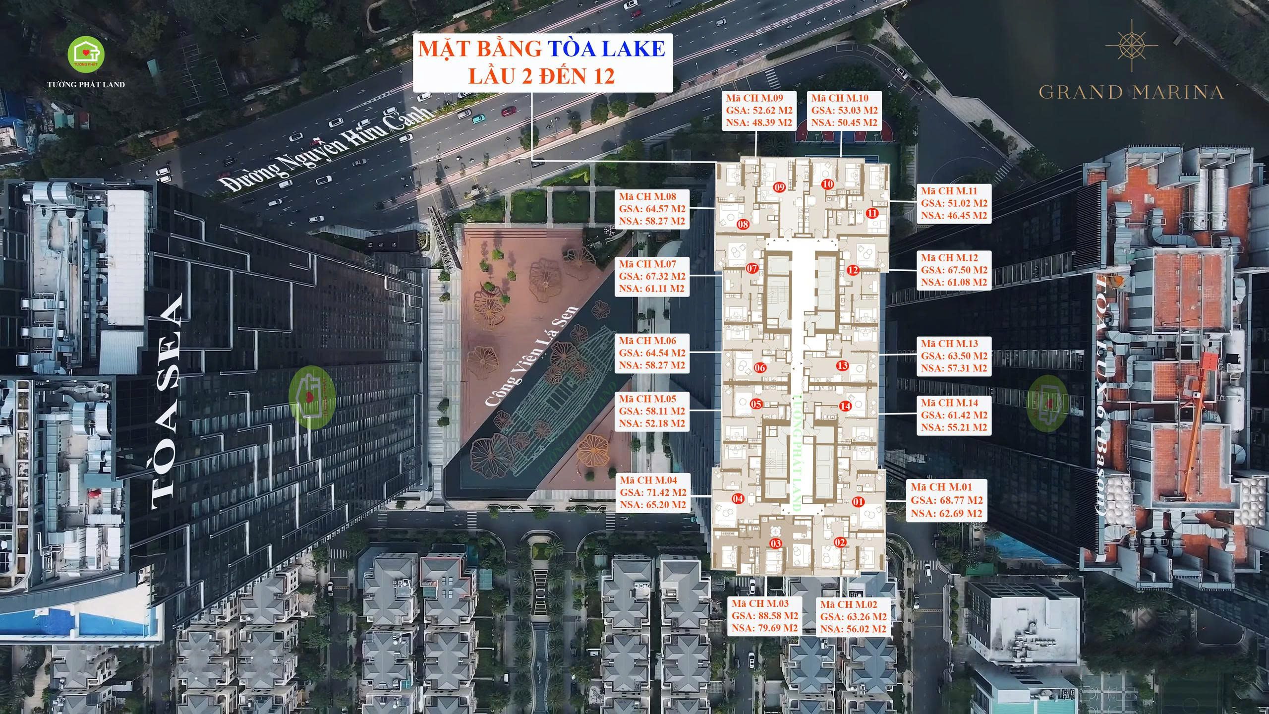 Grand Marina Quận 1 được quy hoạch trên khu đất có diện tích lớn, với mật độ xây dựng hợp lý nhằm tối ưu hóa không gian sống và cảnh quan.