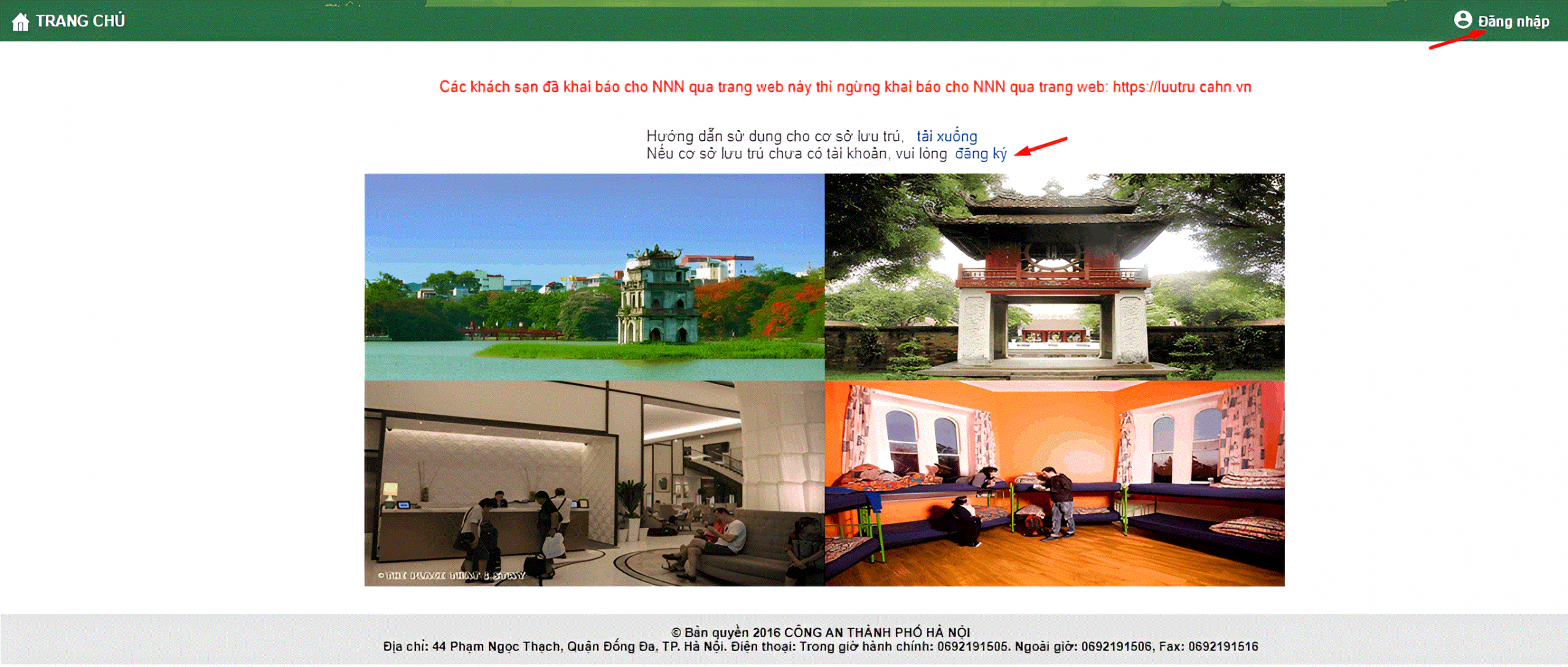 HƯỚNG DẪN ĐĂNG KÝ TẠM TRÚ CHO NGƯỜI NƯỚC NGOÀI TẠI VIỆT NAM 20 Cổng Đăng ký tạm trú cho người nước ngoài online