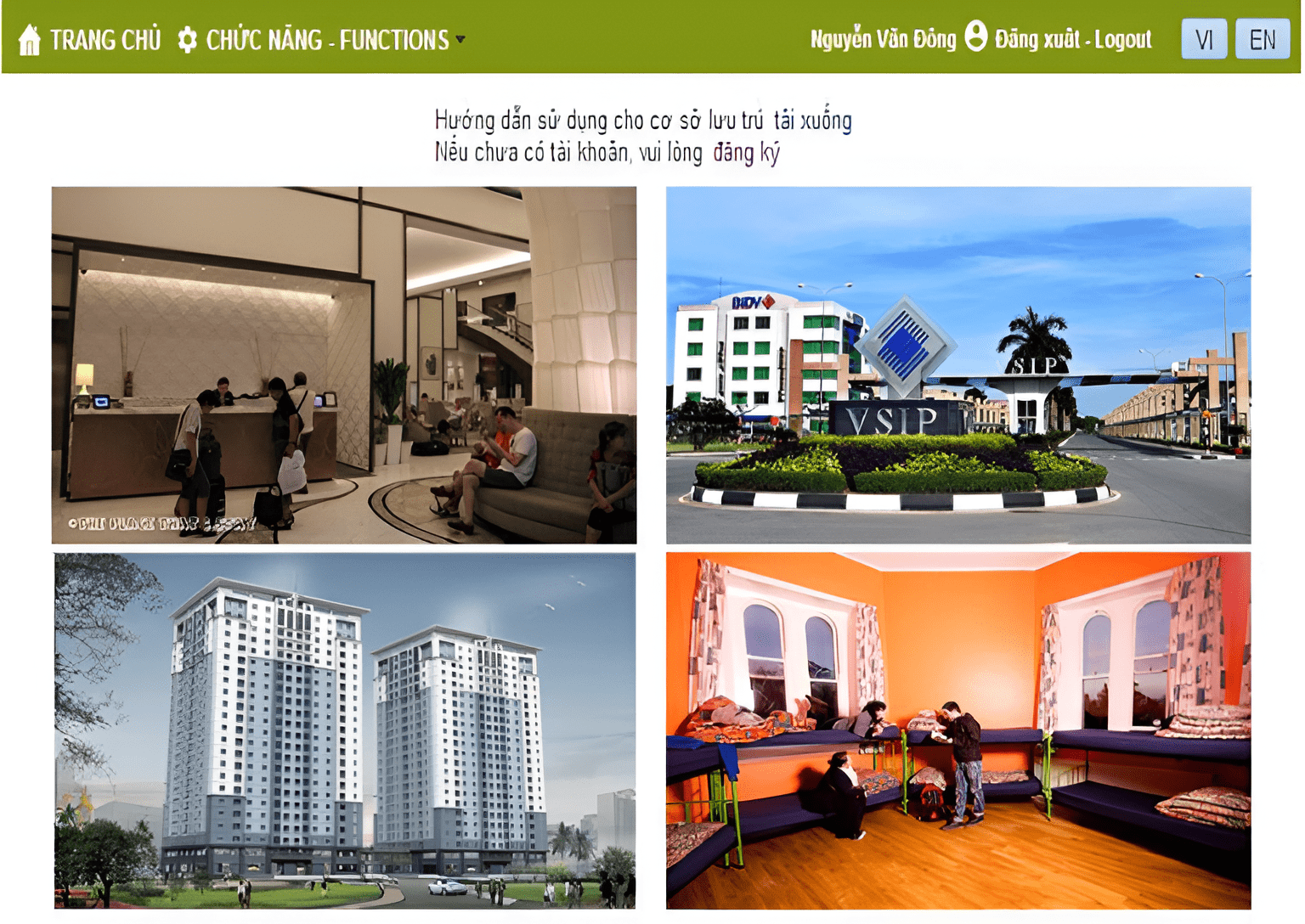 Đăng nhập để đăng ký tạm trú cho người nước ngoài online