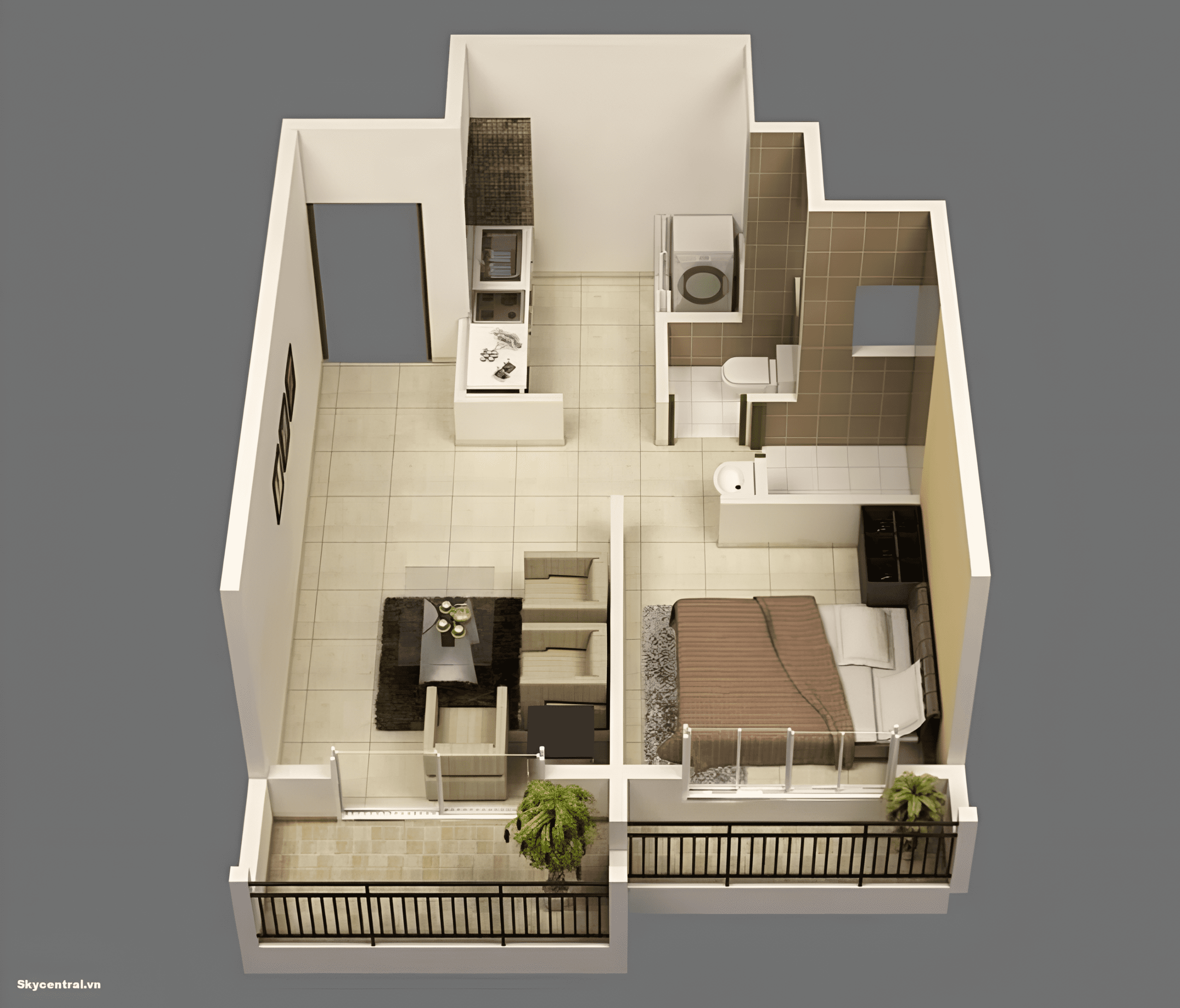 Bên cạnh nhu cầu ở thực, căn hộ 1PN cũng được đánh giá khá tốt về tiềm năng cho thuê